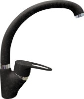 GRANFEST Смеситель для кухни боковой D-40мм черный арт.