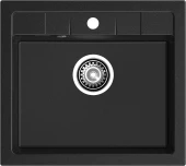 GRANFEST Мойка QUADRO 561 1-чаша 560*500мм черный арт.GF- GRANFEST Мойка QUADRO 561 1-чаша 560*500мм черный арт.GF-