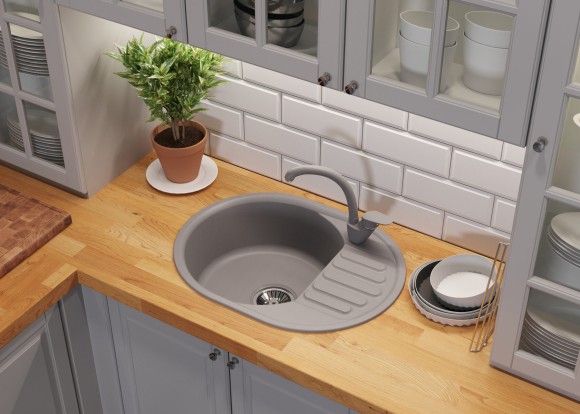 Кухонная мойка QUARTZBOND BOND-610 (Лён)