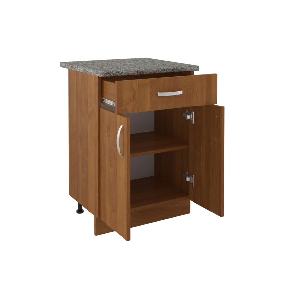 600 Стол рабочий/разделочный (1 ящик) - ольха(60х84х43)