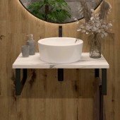 800 Столешница 800*470*25 (белый мрамор) 800 Столешница 800*470*25 (белый мрамор)