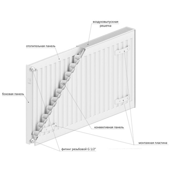 Радиатор стальной панельный LEMAX 21 500*800 ниж подкл. Universal Радиатор стальной панельный LEMAX 21 500*800 ниж подкл. Universal