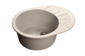 GRANFEST Мойка RONDO 580L  1-чаша+крыло 579*445мм серый арт.GF- GRANFEST Мойка RONDO 580L  1-чаша+крыло 579*445мм серый арт.GF-