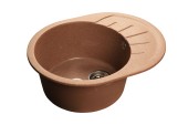 GRANFEST Мойка RONDO 580L  1-чаша+крыло 579*445мм терракот арт.GF- GRANFEST Мойка RONDO 580L  1-чаша+крыло 579*445мм терракот арт.GF-