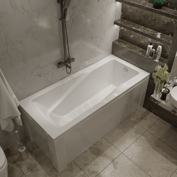 Комплект Акриловая ванна TIMO HELLA1880+Каркас + Слив-перелив+Гидромассаж 6 форсунок