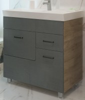 80 Тумба "Catherine 80" (ум. Фостер 800П/800/COMO 80) серый камень 80 Тумба "Catherine 80" (ум. Фостер 800П/800/COMO 80) серый камень