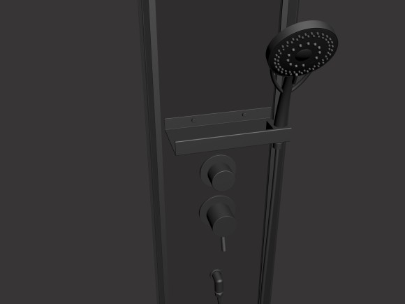 Timo Premium ILMA Black 901 душевая кабина (100*100*222)