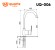 Cмеситель ULGRAN Quartz UQ-006-02, лен