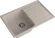 GRANFEST Мойка QUARZ 78  1-чаша+крыло 740*480мм песочный арт.GF-Z-