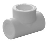 PP-R Тройник переходной Белый  20-25-20