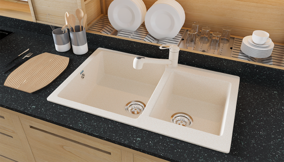 Мойка Ulgran U-505-328, бежевый