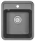 4202, ЧЁРНЫЙ, кухонная мойка, СтандАРТ кварц
