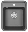 4202, ЧЁРНЫЙ, кухонная мойка, СтандАРТ кварц