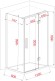 JY035 NEW Душевое ограждение 80х120х185 прямоугольное (б/поддона), прозрачное стекло