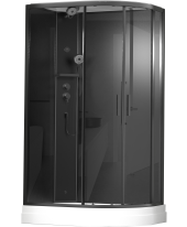 Timo Premium ILMA Black 902 L душевая кабина (120*80*222) Timo Premium ILMA Black 902 L душевая кабина (120*80*222)