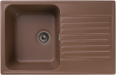 GRANFEST Мойка QUARZ 78  1-чаша+крыло 740*480мм терракот арт.GF-Z-