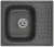 5801, ГРАФИТ (ЧЁРНО-СЕРЫЙ), кухонная мойка, кварц