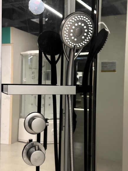 Timo Premium ILMA Black 909 душевая кабина (90*90*222)