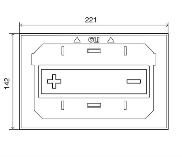 Панель механическая двойная OLI Oceania Mia 054563 Панель механическая двойная OLI Oceania Mia 054563