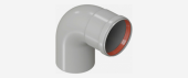Отвод, диаметр 80 мм 90 градусов kiturami