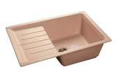 GRANFEST Мойка PRACTIK 760L  1-чаша+крыло 756*495мм светло-розовый арт.GF- GRANFEST Мойка PRACTIK 760L  1-чаша+крыло 756*495мм светло-розовый арт.GF-