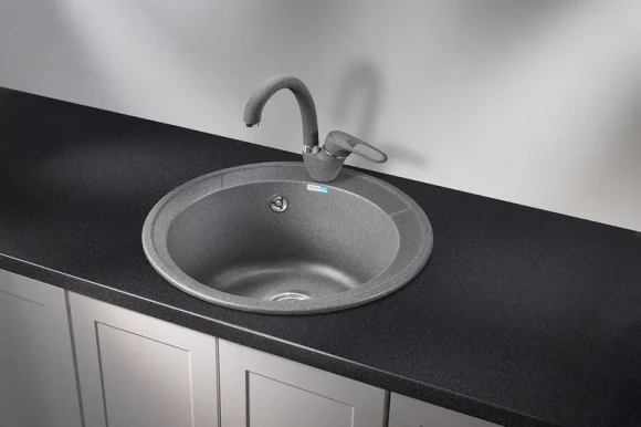 4802, ГРАФИТ, кухонная мойка, СтандАРТ кварц
