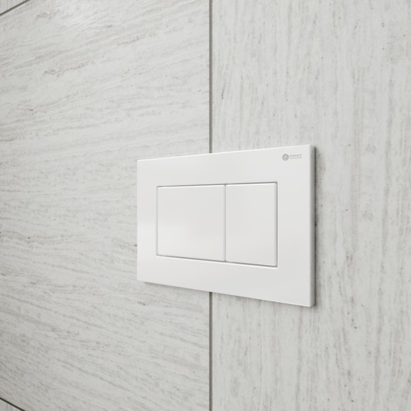Клавиша смыва Point Ника PN44081W для инсталляции, белая