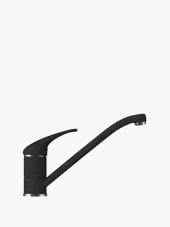 Смеситель кухонный POLYGRAN Низкий (черный №16) Смеситель кухонный POLYGRAN Низкий (черный №16)