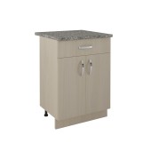 600 Стол рабочий/разделочный (1 ящик) - дуб млечный (60х84х43) 600 Стол рабочий/разделочный (1 ящик) - дуб млечный (60х84х43)