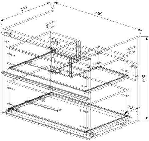 70 Подвесная тумба "Leia 70" (ум. Гремми 70, Фостер 70, Como 70)