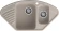 GRANFEST  Мойка QUARZ 14  угловая 1,5-чаши 930*500мм песочный арт.GF-Z-