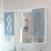 105 Зеркало-шкаф "Duglas 105 №3" патина голубая 105 Зеркало-шкаф "Duglas 105 №3" патина голубая