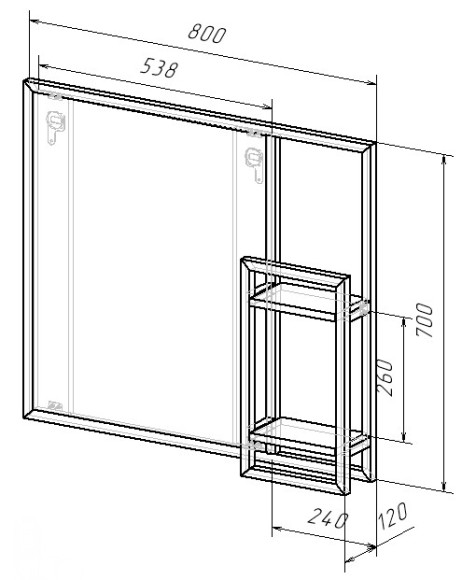 80 Зеркало "Jagger 80"