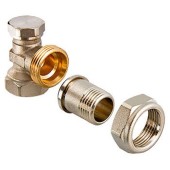 Вентиль запорный настроечный угловой 3/4"НРх3/4"ВР Comis Вентиль запорный настроечный угловой 3/4"НРх3/4"ВР Comis