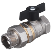 Кран шаровый ВОДА "БАЗ" Ду15 (1/50) с американкой