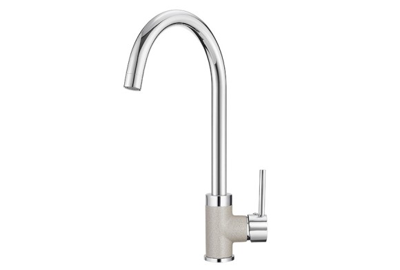 3125, XРОМ/БАЗАЛЬТ, СМЕСИТЕЛЬ КУХОННЫЙ