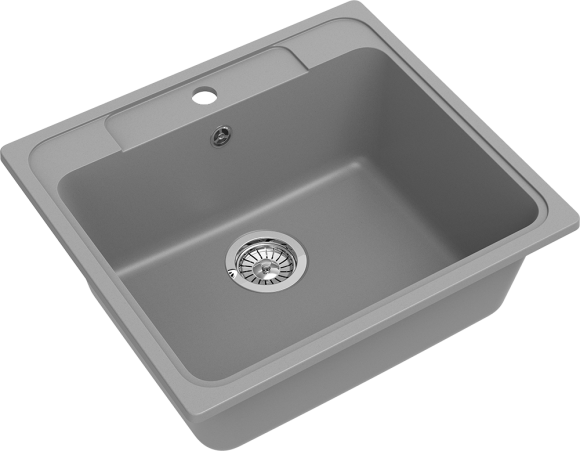 EWIGSTEIN Мойка ELEGANT 60  1-чаша 570*510мм серый металлик арт.EW-