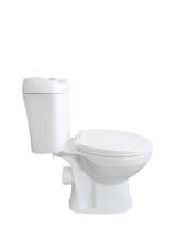 B01 Унитаз-компакт, сиденье полипропилен, крепления, арматура, гориз. выпуск 