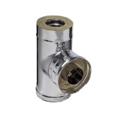 Ферум Сэндвич-тройник 90 (н/ж.ст0,5мм+н/ж.ст) Ф100х200