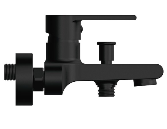 Смеситель для ванны BRASKO BLACK однорычажный черный