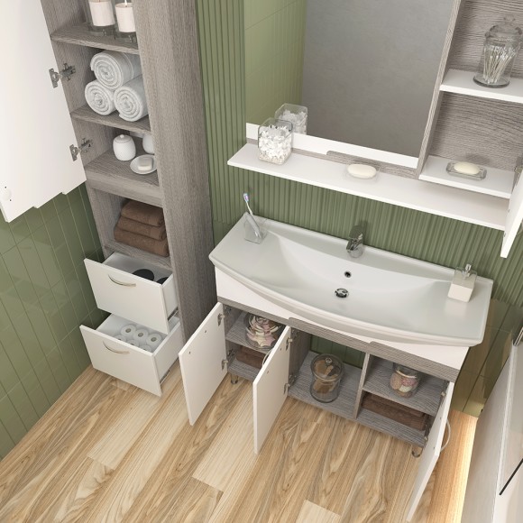 40 Пенал-шкаф  "Каскад 40" моринга универсальный