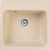 GRANFEST Мойка QUARZ 48  1-чаша 480*480мм бежевый арт.GF-Z-