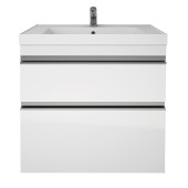 Тумба GRACE PLUS, 60 см, подвесная/напольная, 2 ящика, с опорами, белый глянец Тумба GRACE PLUS, 60 см, подвесная/напольная, 2 ящика, с опорами, белый глянец