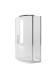 JY050 Душевое ограждение 89х89х185 полукруглое (б/поддона), прозрачное стекло
