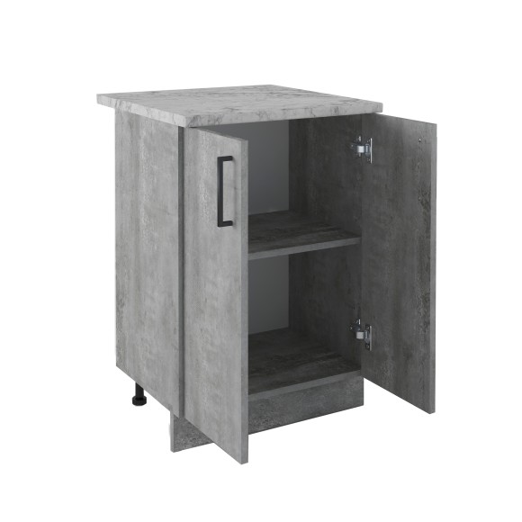 600 Стол рабочий/разделочный - Цемент светлый (60*84*43)