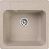 GRANFEST Мойка QUARZ 48  1-чаша 480*480мм песочный арт.GF-Z-
