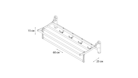 Полка для полотенец Grampus Space GR-101