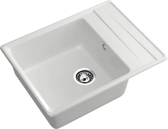 GRANFEST Мойка LEVEL 660L  1-чаша+крыло 660*500мм иней арт.GF-