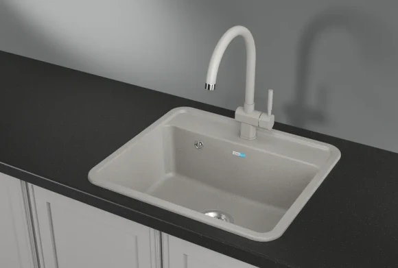 5601, БАЗАЛЬТ, кухонная мойка, СтандАРТ кварц