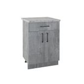 600 Стол рабочий/разделочный (1 ящик) - Цемент светлый (60*84*43) 600 Стол рабочий/разделочный (1 ящик) - Цемент светлый (60*84*43)